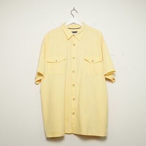 St. John's Bay Men's Soft Yellow Button Down Shirt